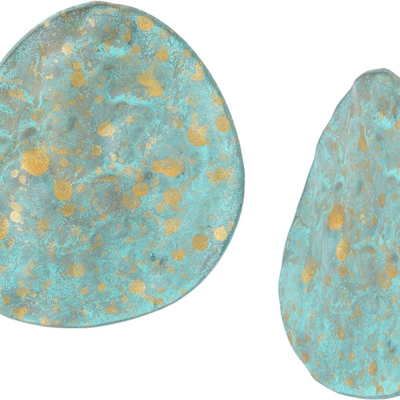 Robert Lee Morris SoHo Patina Disc Button Earrings - Picture 2 of 4